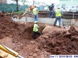 Excavating for the underground plumbing Facing North (800x600).jpg